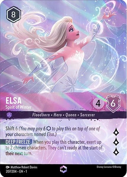 Elsa Spirit of Winter enchanted card