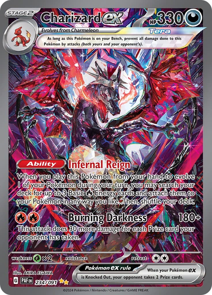 Charizard ex #234 SV: Paldean Fates card