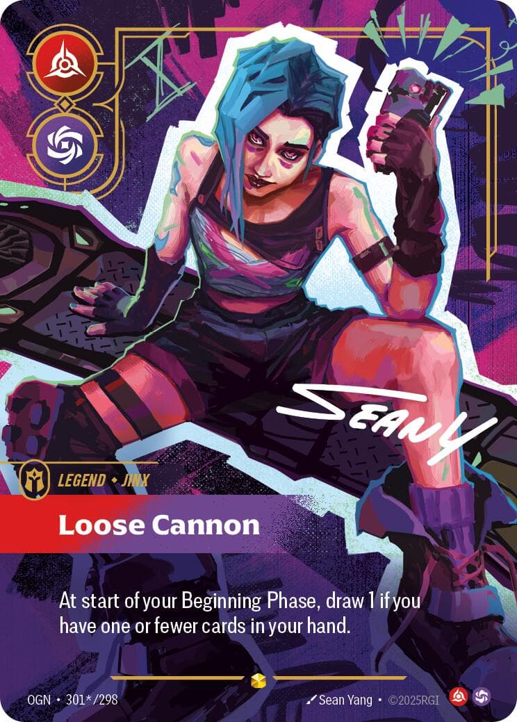 Jinx Loose Cannon signature card