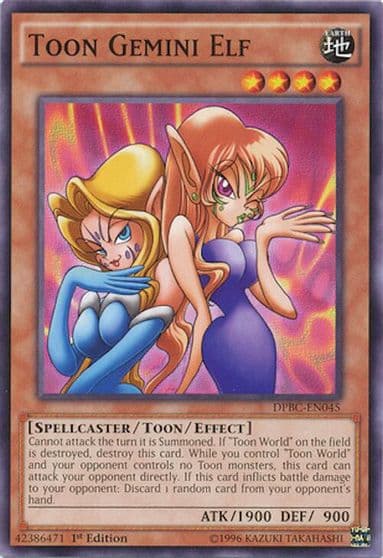 Toon Gemini Elf Duelist Pack: Battle City Yu-Gi-Oh! card