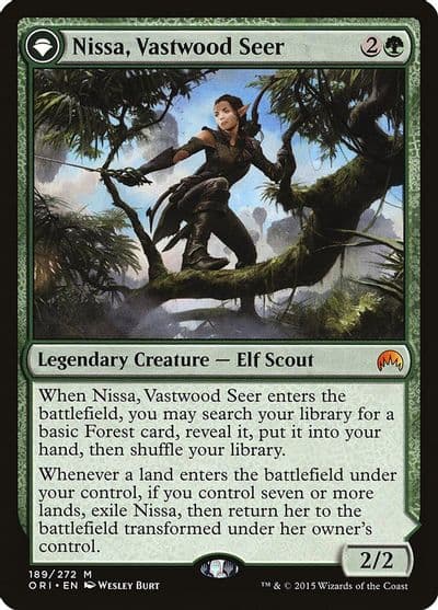 Nissa Vastwood Seer Magic Origins Magic card