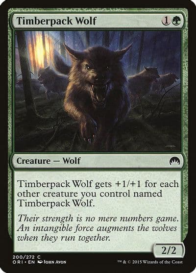 Timberpack Wolf Magic Origins Magic card