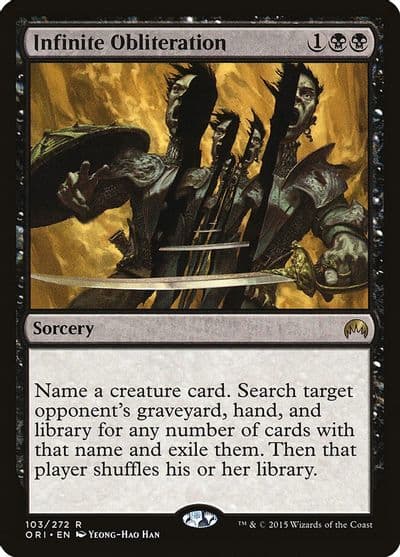 Infinite Obliteration Magic Origins Magic card