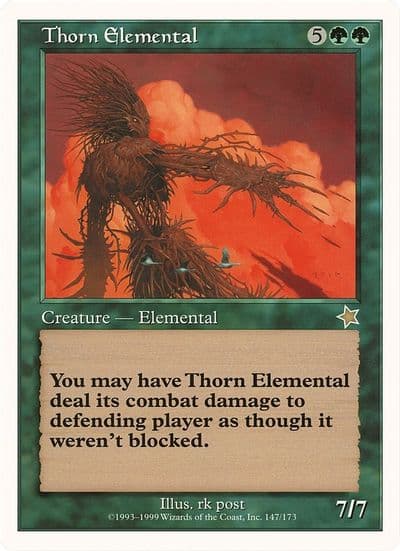 Thorn Elemental Starter 1999 Oversize Cards Magic card