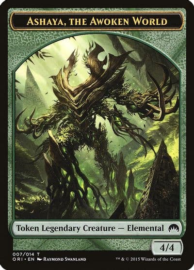 Ashaya the Awoken World Token Magic Origins Magic card