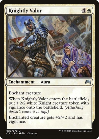 Knightly Valor Magic Origins Magic card