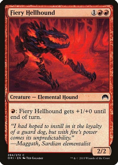 Fiery Hellhound Magic Origins Magic card