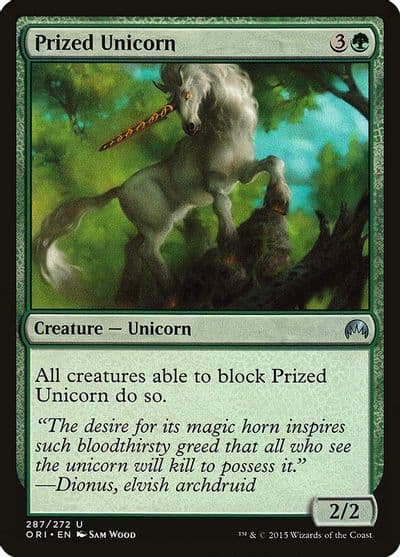 Prized Unicorn Magic Origins Magic card