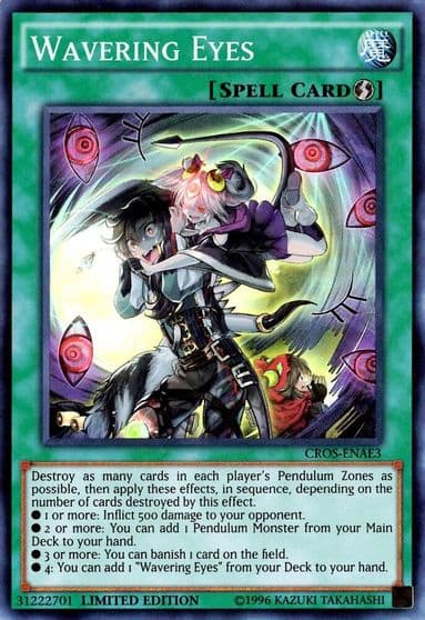 Wavering Eyes Crossed Souls: Advanced Edition Yu-Gi-Oh! card