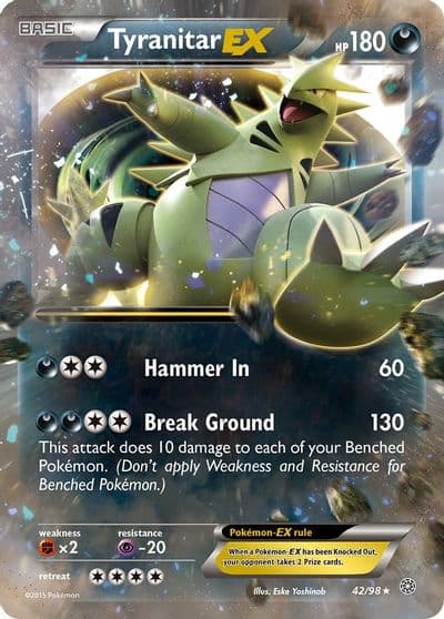 Tyranitar EX XY - Ancient Origins Pokemon card