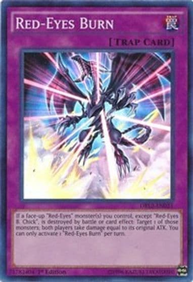Red Eyes Burn Dragons of Legend 2 Yu-Gi-Oh! card