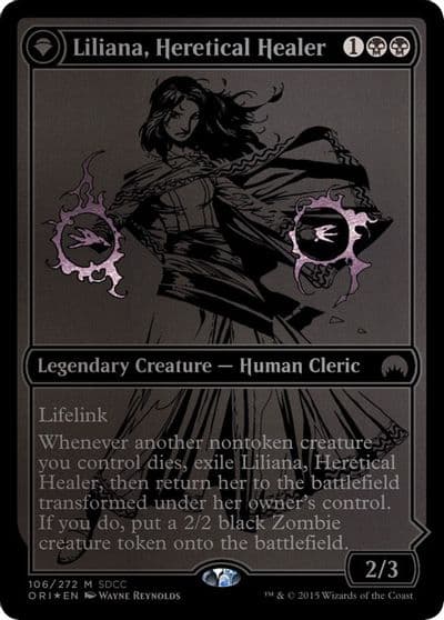 Liliana Heretical Healer SDCC 2015 Exclusive Media Promos Magic card