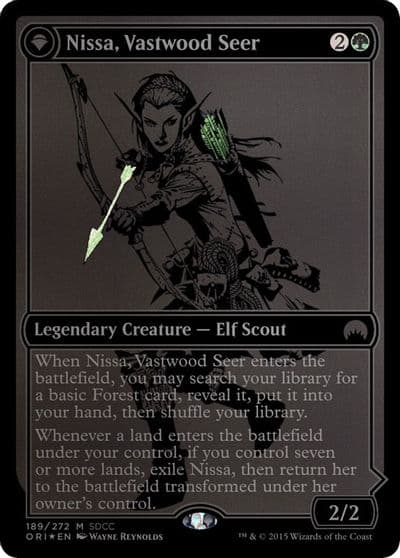 Nissa Vastwood Seer SDCC 2015 Exclusive Media Promos Magic card