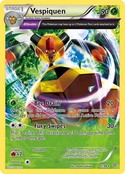 Vespiquen (11) XY - Ancient Origins Pokemon card