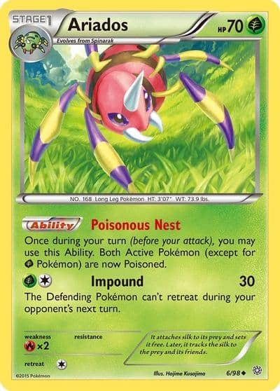 Ariados XY - Ancient Origins Pokemon card