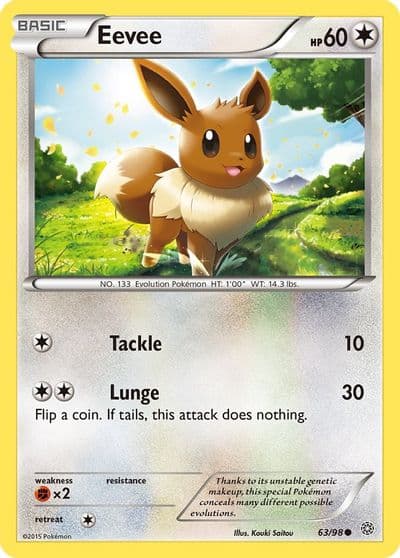Eevee XY - Ancient Origins Pokemon card