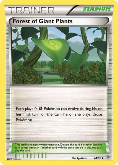 Forest of Giant Plants XY - Ancient Origins Pokemon card