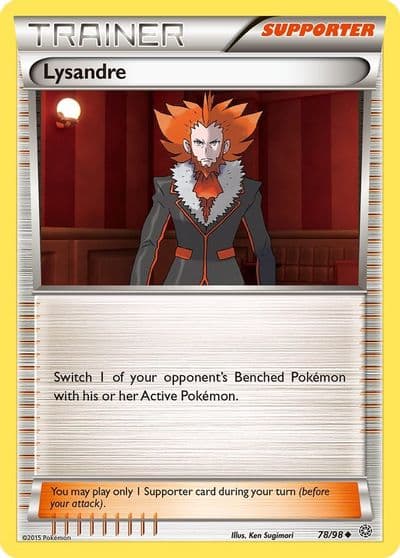 Lysandre XY - Ancient Origins Pokemon card
