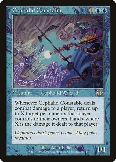 Cephalid Constable Judgment Magic card