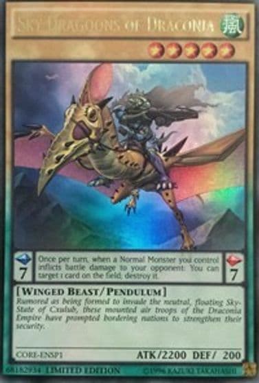 Sky Dragoons of Draconia CORE ENSP1 Clash of Rebellions Yu-Gi-Oh! card