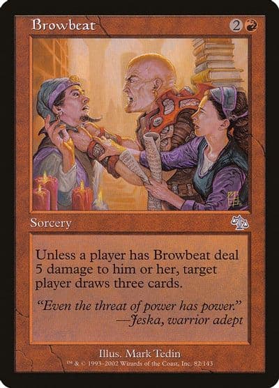 Browbeat Judgment Magic card