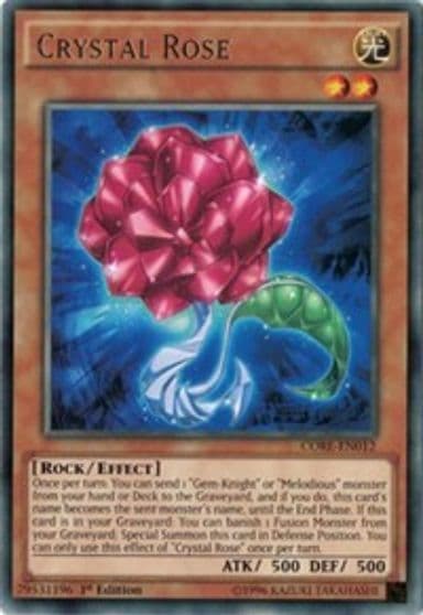 Crystal Rose Clash of Rebellions Yu-Gi-Oh! card