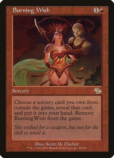 Burning Wish Judgment Magic card