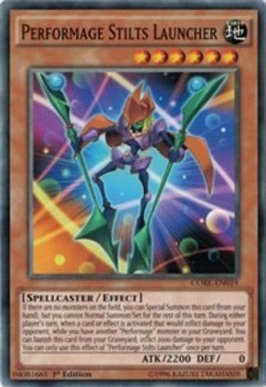 Performage Stilts Launcher Clash of Rebellions Yu-Gi-Oh! card