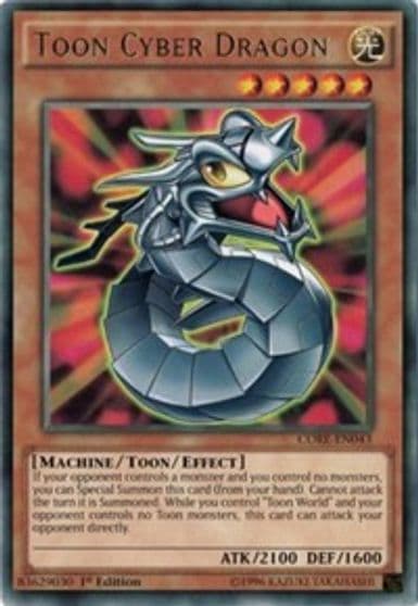Toon Cyber Dragon Clash of Rebellions Yu-Gi-Oh! card