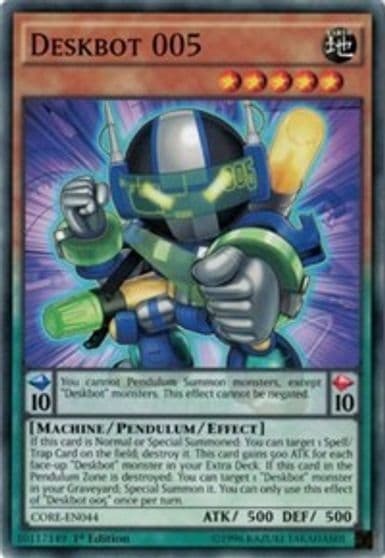 Deskbot 005 Clash of Rebellions Yu-Gi-Oh! card