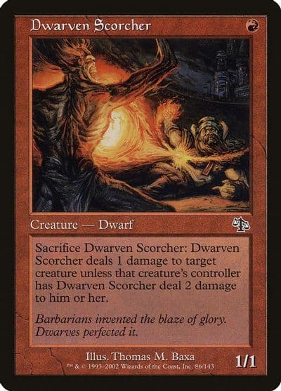 Dwarven Scorcher Judgment Magic card