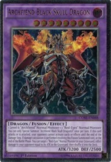 Archfiend Black Skull Dragon UTR Clash of Rebellions Yu-Gi-Oh! card