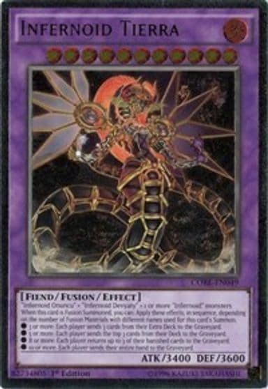 Infernoid Tierra UTR Clash of Rebellions Yu-Gi-Oh! card
