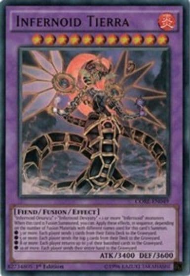 Infernoid Tierra Clash of Rebellions Yu-Gi-Oh! card