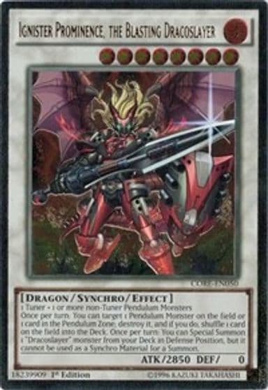 Ignister Prominence the Blasting Dracoslayer UTR Clash of Rebellions Yu-Gi-Oh! card