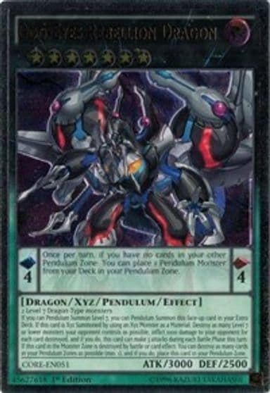 Odd Eyes Rebellion Dragon UTR Clash of Rebellions Yu-Gi-Oh! card