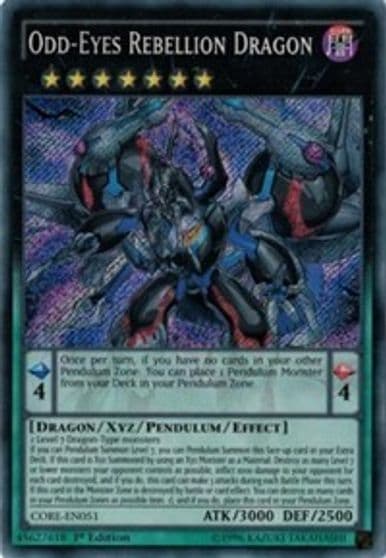 Odd Eyes Rebellion Dragon Clash of Rebellions Yu-Gi-Oh! card