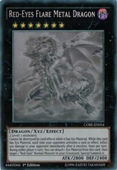 Red Eyes Flare Metal Dragon Ghost Rare Clash of Rebellions Yu-Gi-Oh! card