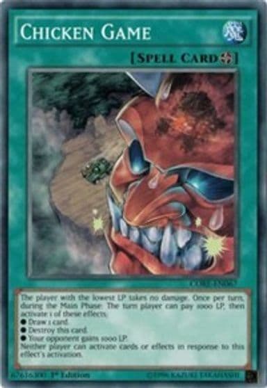 Chicken Game Clash of Rebellions Yu-Gi-Oh! card