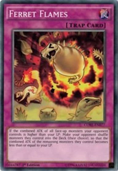 Ferret Flames Clash of Rebellions Yu-Gi-Oh! card