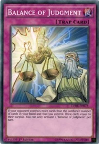 Balance of Judgment Clash of Rebellions Yu-Gi-Oh! card