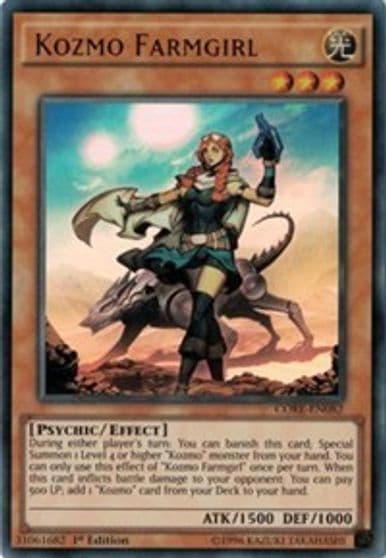Kozmo Farmgirl Clash of Rebellions Yu-Gi-Oh! card