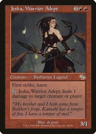 Jeska Warrior Adept Judgment Magic card