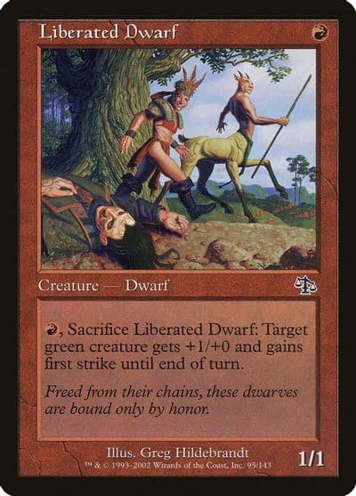 Liberated Dwarf Judgment Magic card