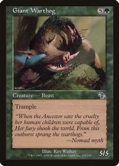 Giant Warthog Judgment Magic card