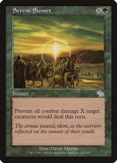 Serene Sunset Judgment Magic card
