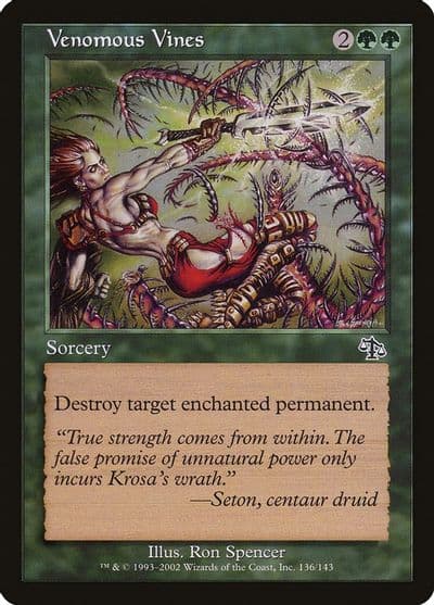 Venomous Vines Judgment Magic card