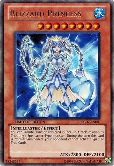 Blizzard Princess Yu-Gi-Oh! GX Manga Promotional Cards Yu-Gi-Oh! card