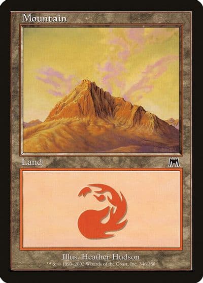 Mountain 346 Onslaught Magic card