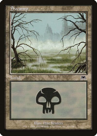 Swamp 342 Onslaught Magic card